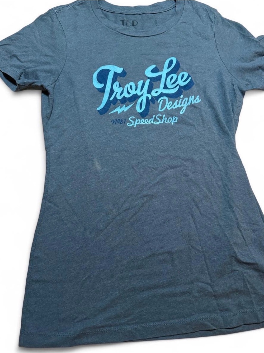 Troy Lee Designs Women's Short-Sleeve Graphic Tee in Slate Blue